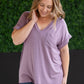 Sierra Pocket Tops - Dusty Purple