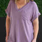 Sierra Pocket Tops - Dusty Purple