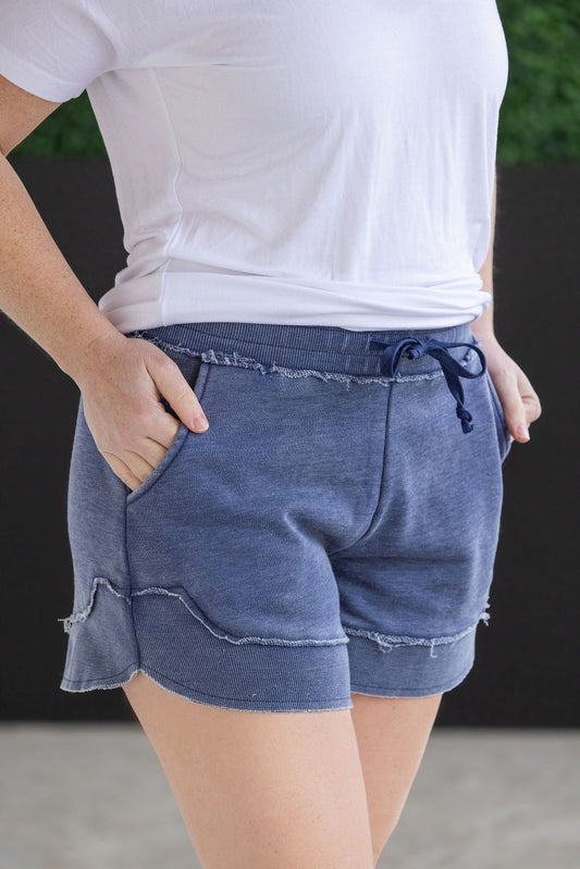 French Terry Stevie Shorts - Nautical Navy