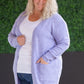 Madison Cozy Cardigan - Lavender