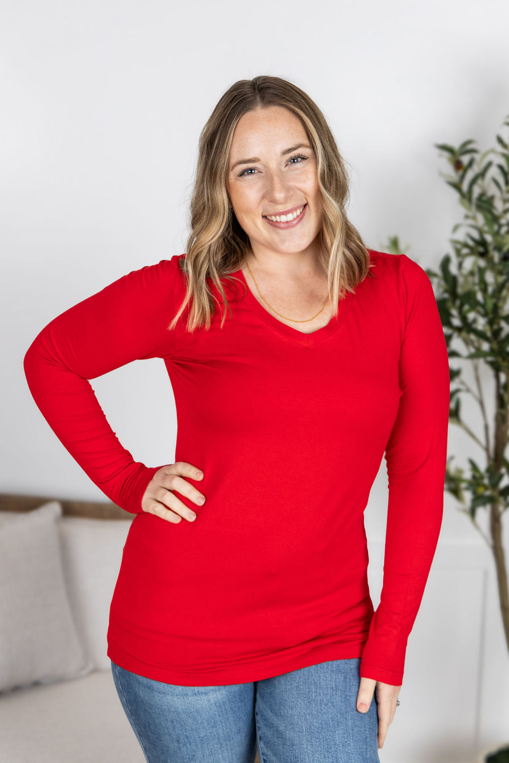 Larissa Long Sleeve - Red