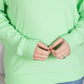 Corrine Ribbed Pullover Top - Lime