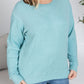 Corrine Ribbed Pullover Top - Dusty Blue