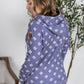Hailey Pullover Hoodie - Slate Purple Floral