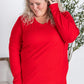 Leah Long Sleeve Top - Red