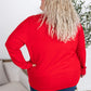 Leah Long Sleeve Top - Red