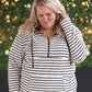 HalfZip Hoodie - Oatmeal Stripes and Buffalo Plaid