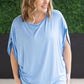 Darcy Dolman Top - Sky Blue