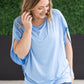 Darcy Dolman Top - Sky Blue