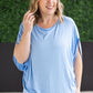 Darcy Dolman Top - Sky Blue