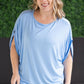 Darcy Dolman Top - Sky Blue