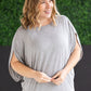 Darcy Dolman Top - Light Grey