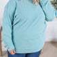 Corrine Ribbed Pullover Top - Dusty Blue