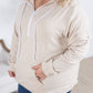 Pixie Pocket Halfzip Hoodie - Oatmeal