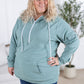 Pixie Pocket Halfzip Hoodie - Sage