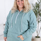 Pixie Pocket Halfzip Hoodie - Sage