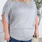 Darcy Dolman Top - Light Grey