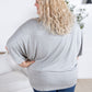 Darcy Dolman Top - Light Grey