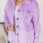 Fleece Shacket - Lavender