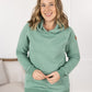 Tatum Textured Pullover Hoodie - Sea Green