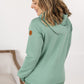 Tatum Textured Pullover Hoodie - Sea Green