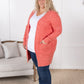 Madison Cozy Cardigan - Cherry Blush