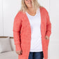 Madison Cozy Cardigan - Cherry Blush