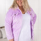 Fleece Shacket - Lavender