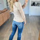 *free ship today* Reiss Lace Sleeve Henley