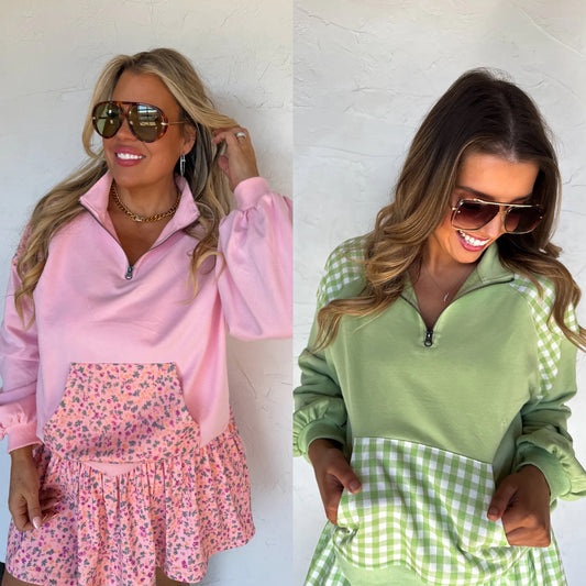 PREORDER: Just Living Quarter Zip Pullover // eta May