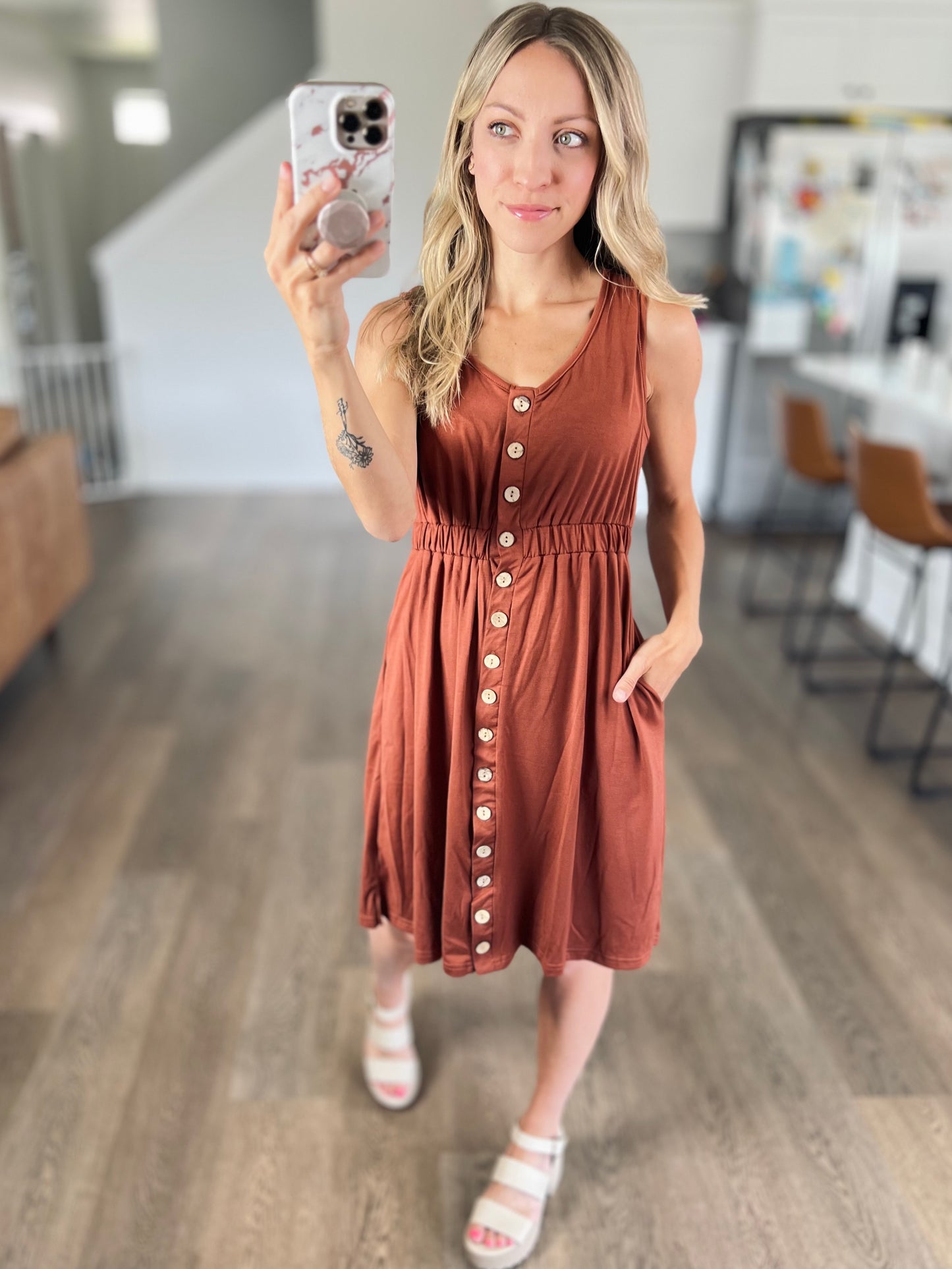 Elise Button Down Dress