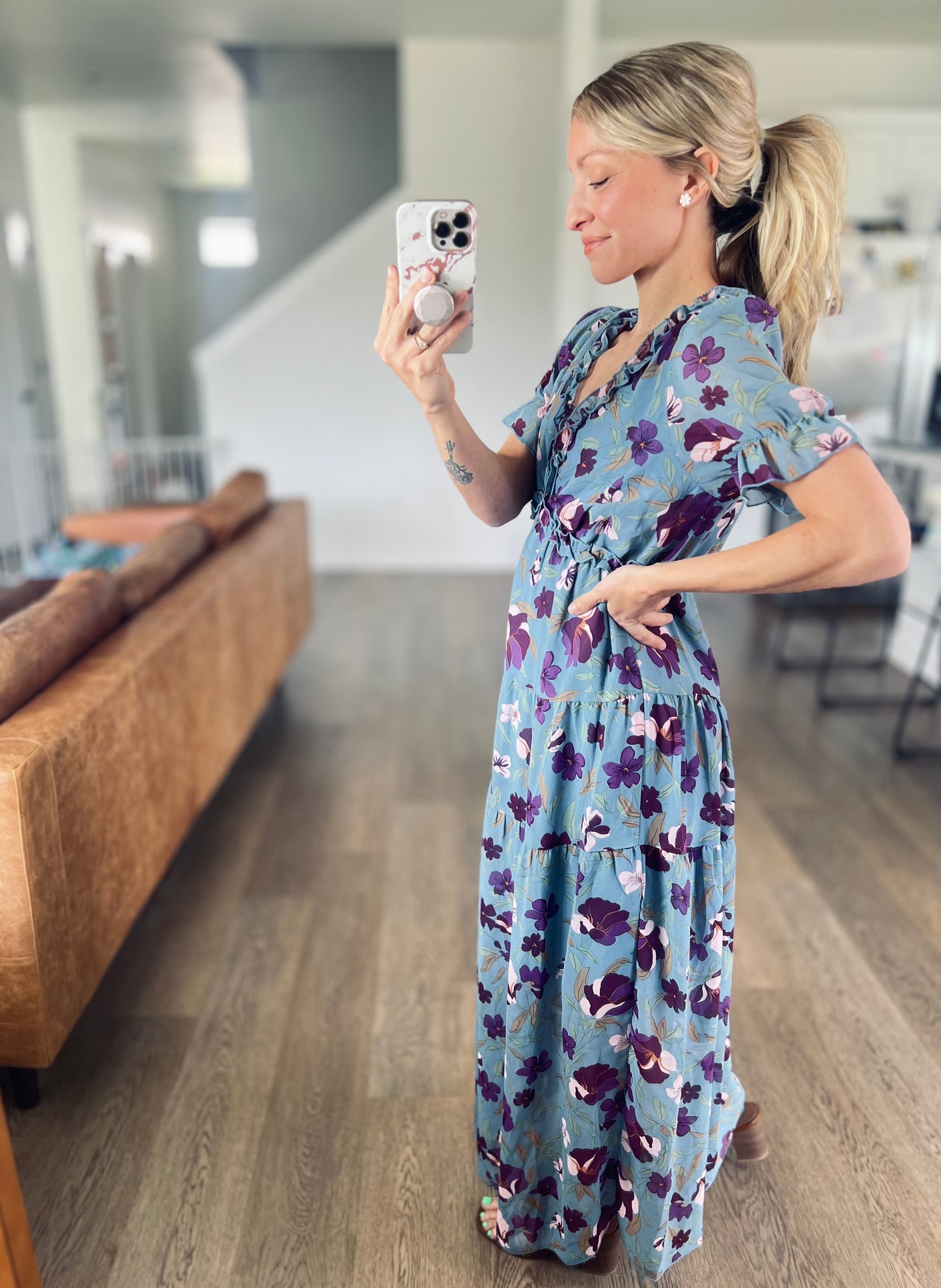 SHIPS FREE TODAY // Hydrangea Dreams Maxi Dress