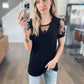 Mia Lace Top in Black