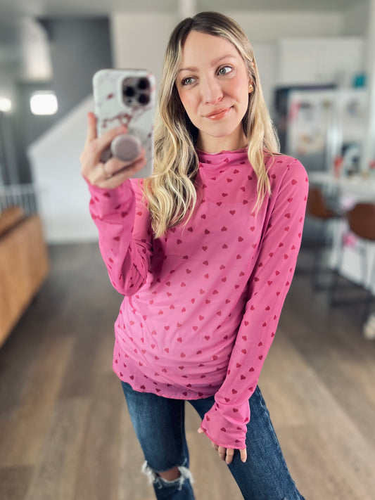 All Heart Mesh Top