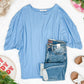 Darcy Dolman Top - Sky Blue