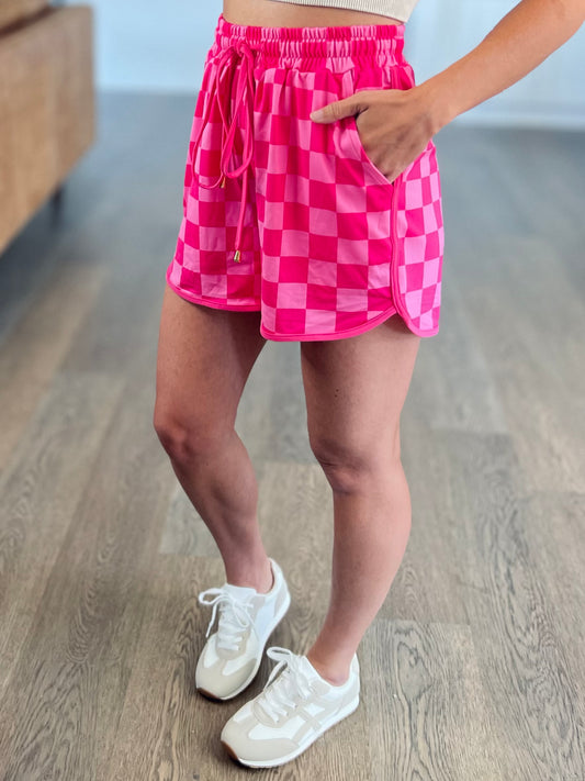 Pink Check Fave Shorts