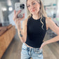 Built In Bra Seamless Crop Tank Top