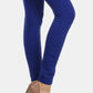 Seamless High Waist Fleece Leggings in Navy