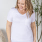 Sophie Pocket Tee - White