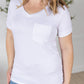 Sophie Pocket Tee - White