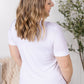 Sophie Pocket Tee - White