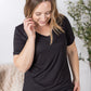 Sophie Pocket Tee - Black