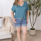 Sierra Pocket Top - Light Teal