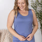 Luxe Crew Tank - Denim