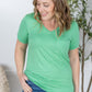 Sophie Pocket Tee - Mint