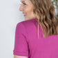Sophie Pocket Tee - Magenta