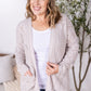 Open Knit Cardigan - Neutral
