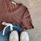 More Than Love V-Neck in Chocolate