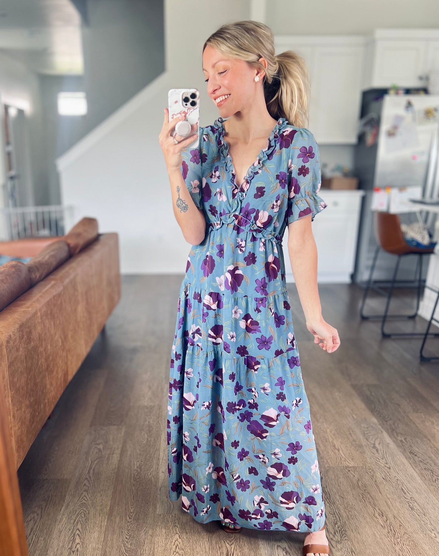 SHIPS FREE TODAY // Hydrangea Dreams Maxi Dress