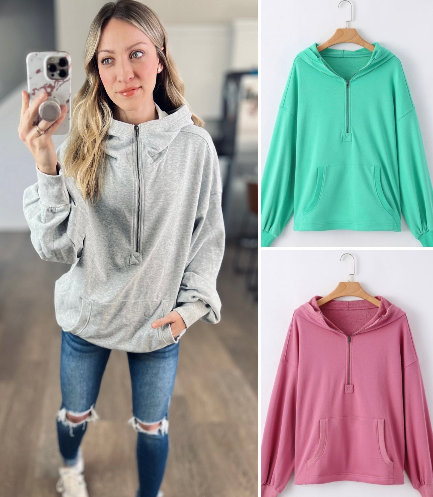 Relaxed Halfzip Hoodie